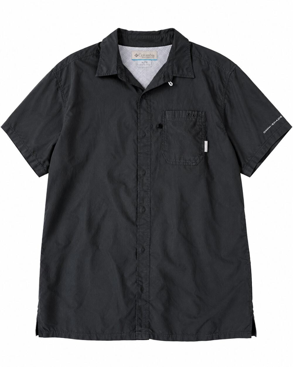 Columbia PFG Omni-Shade Men’s XL Black Short Sleeve Vented Fishing Shirt